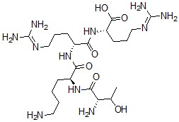 CAS 登录号：75929-73-6， (2S)-2-[[(2R)-2-[[(2S)-6-氨基-2-[[(2S)-2-氨基-3-羟基丁酰基]氨基]己酰]氨基]-5-(二氨基亚甲基氨基)戊酰]氨基]-5-(二氨基亚甲基氨基)戊酸