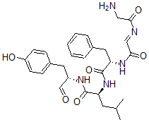 CAS 登录号：75975-40-5， (2S)-2-[[(2S)-2-[[2-(2-氨基乙酰基)亚氨基乙酰基]氨基]-3-苯基丙酰基]氨基]-N-[(2S)-1-(4-羟基苯基)-3-氧代丙烷-2-基]-4-甲基戊烷酰胺