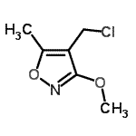 CAS#: 75989-22-9, 4-(Chloromethyl)-3-methoxy-5-methyl-1,2-oxazole