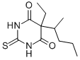 CAS 登录号：76-75-5， 5-乙基二氢-5-(1-甲基丁基)-2-硫代-4,6(1H,5H)-嘧啶二酮