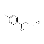 CAS#: 76008-53-2, 2-Amino-1-(4-bromophenyl)ethanol hydrochloride (1:1)