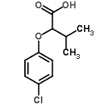CAS 登录号：76075-79-1， 2-(4-氯苯氧基)-3-甲基丁酸