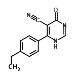 CAS#: 760966-51-6, 6-(4-Ethylphenyl)-4-oxo-1,4-dihydro-5-pyrimidinecarbonitrile