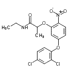 CAS#: 76120-22-4, 2-[5-(2,4-Dichlorophenoxy)-2-nitrophenoxy]-N-ethylpropanamide