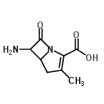 CAS#: 76135-04-1, 6-Amino-3-methyl-7-oxo-1-azabicyclo[3.2.0]hept-2-ene-2-carboxylic acid