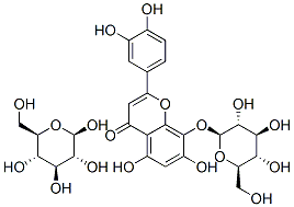 CAS#: 76135-83-6, 2-(3,4-Dihydroxyphenyl)-5-Hydroxy-7,8-Bis[[(2S,3R,4S,5S,6R)-3,4,5-Trihydroxy-6-(Hydroxymethyl)Oxan-2-Yl]Oxy]Chromen-4-One