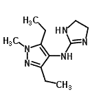 CAS#: 762185-95-5, N-(4,5-Dihydro-1H-imidazol-2-yl)-3,5-diethyl-1-methyl-1H-pyrazol-4-amine