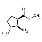 CAS 登录号：762214-05-1， 甲基(1R,2S,3R)-2-氨基-3-甲基环戊烷羧酸酯