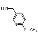 CAS#: 762219-70-5, 1-[2-(Methylsulfanyl)-5-pyrimidinyl]methanamine
