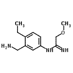CAS 登录号：762222-49-1， N-[3-(氨基甲基)-4-乙基苯基]-2-甲氧基乙脒