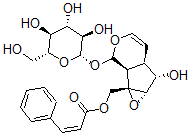 CAS#: 76248-14-1, (1aS,1bS,2S,5aR,6S,6aS)-1a,1b,2,5a,6,6a-Hexahydro-6-Hydroxy-1a-((((2Z)-1-Oxo-3-Phenyl-2-Propenyl)Oxy)Methyl)Oxireno(4,5)Cyclopenta(1,2-c)Pyran-2-Yl beta-D-Glucopyranoside