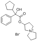 CAS#: 76302-54-0, 5-Azoniaspiro[4.4]Nonan-2-Yl 2-Cyclopentyl-2-Hydroxy-2-Phenylacetate Bromide