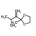 CAS#: 7634-83-5, 2-Methyl-2-(3-methyl-1-buten-2-yl)-1,3-dioxolane