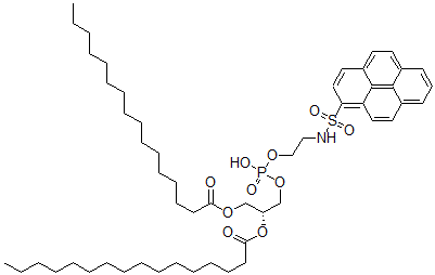 CAS 登录号：76341-59-8， N-(1-芘磺酰基)二棕榈酰-L-alpha-磷脂酰乙醇胺