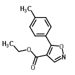 CAS#: 76344-84-8, Ethyl 5-(4-methylphenyl)-1,2-oxazole-4-carboxylate