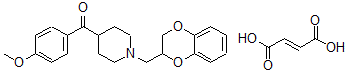 CAS 登录号：76362-13-5， (1-((2,3-二氢-1,4-苯并二氧杂环己-2-基)甲基)-4-哌啶基)(4-甲氧基苯基)-甲酮(E)-2-丁烯二酸盐