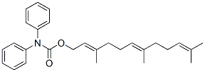CAS#: 76386-25-9, [(2E,6E)-3,7,11-Trimethyldodeca-2,6,10-Trienyl] N,N-Di(Phenyl)Carbamate