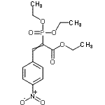 CAS#: 76386-70-4, Ethyl 2-(diethoxyphosphoryl)-3-(4-nitrophenyl)acrylate