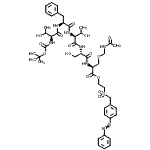 CAS#: 76408-66-7, 2-{[4-(Phenyldiazenyl)benzyl]sulfonyl}ethyl N-{[(2-methyl-2-propanyl)oxy]carbonyl}-L-threonyl-L-phenylalanyl-L-threonyl-L-seryl-S-(acetamidomethyl)-L-cysteinate