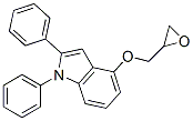 CAS 登录号：76410-31-6， 4-(环氧乙烷-2-基甲氧基)-1,2-二(苯基)吲哚