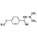 CAS#: 764583-93-9, 4-Methoxy-N',N'-dimethylbenzenecarboximidohydrazide