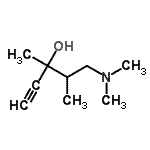 CAS#: 764588-49-0, 5-(Dimethylamino)-3,4-dimethyl-1-pentyn-3-ol
