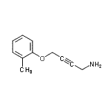 CAS#: 764709-90-2, 4-(2-Methylphenoxy)-2-butyn-1-amine