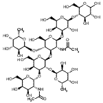 CAS#: 76472-96-3, 2-Acetamido-2-deoxy-alpha-D-galactopyranosyl-(1->3)-[6-deoxy-alpha-L-galactopyranosyl-(1->2)]-beta-D-galactopyranosyl-(1->3)-[6-deoxy-alpha-L-galactopyranosyl-(1->4)]-2-acetamido-2-deoxy-beta-D-glucopyranosyl-(1->3)-beta-D-galactopyranosyl-(1->4)-D-glucopyranose