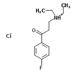 CAS#: 76475-75-7, 3-(Diethylamino)-1-(4-fluorophenyl)-1-propanone hydrochloride (1:1)