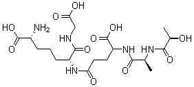 CAS#: 76490-22-7, N-[(2R)-2-Hydroxy-1-oxopropyl]-L-alanyl-D-g-glutamyl-(6R)-6-carboxy-L-lysyl-Glycine