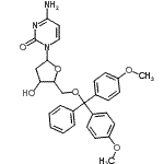CAS#: 76512-82-8, 4-Amino-1-{5-O-[bis(4-methoxyphenyl)(phenyl)methyl]-2-deoxypentofuranosyl}-2(1H)-pyrimidinone