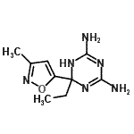 CAS#: 765219-61-2, 6-Ethyl-6-(3-methyl-1,2-oxazol-5-yl)-1,6-dihydro-1,3,5-triazine-2,4-diamine