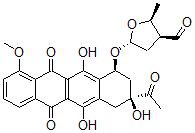 CAS#: 76573-20-1, (2S,3S,5S)-5-[[(1S,3S)-3-Acetyl-3,5,12-Trihydroxy-10-Methoxy-6,11-Dioxo-2,4-Dihydro-1H-Tetracen-1-Yl]Oxy]-2-Methyloxolane-3-Carbaldehyde