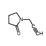CAS 登录号：766-61-0， 1-(2-丙炔-1-基)-2-吡咯烷酮