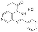 CAS 登录号：76603-22-0， 1-(3-苯基-2H-吡啶并[3,4-e][1,2,4]三嗪-1-基)丙-1-酮盐酸盐
