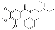 CAS 登录号：76644-53-6， N-(2-二乙基氨基乙基)-3,4,5-三甲氧基-N-(2-甲基苯基)苯甲酰胺