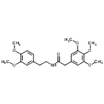 CAS#: 7668-87-3, N-[2-(3,4-Dimethoxyphenyl)ethyl]-2-(3,4,5-trimethoxyphenyl)acetamide