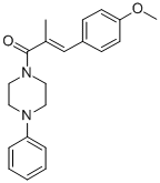 CAS#: 76691-28-6, (E)-3-(4-Methoxyphenyl)-2-Methyl-1-(4-Phenylpiperazin-1-Yl)Prop-2-En-1-One