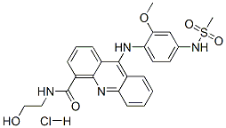 CAS#: 76708-59-3, N-(2-Hydroxyethyl)-9-[(4-Methanesulfonamido-2-Methoxyphenyl)Amino]Acridine-4-Carboxamide Hydrochloride