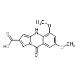 CAS#: 76745-64-7, 5,7-Dimethoxy-9-oxo-4,9-dihydropyrazolo[5,1-b]quinazoline-2-carboxylic acid