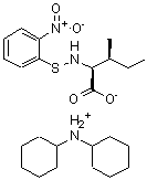 CAS#: 7675-49-2, N-Cyclohexylcyclohexanaminium (2S,3S)-3-methyl-2-{[(2-nitrophenyl)sulfanyl]amino}pentanoate
