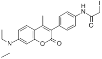 CAS#: 76877-34-4, N-[4-(7-Diethylamino-4-Methyl-2-Oxochromen-3-Yl)Phenyl]-2-Iodoacetamide