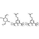 CAS#: 76891-00-4, 3-[4-Hydroxy-3,5-bis(2-methyl-2-propanyl)phenyl]propanoic acid - 2,5-dimethyl-1,4-divinylpiperazine (2:1)