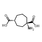 CAS 登录号：769096-62-0， (1S,4R)-1-氨基-1,4-环庚烷二甲酸