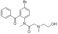 CAS#: 76938-22-2, N-[2-(Benzoyl)-4-Bromophenyl]-2-(2-Hydroxyethyl-Methylamino)-N-Methylacetamide