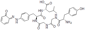 CAS#: 76995-91-0, (2S)-2-[[(2S)-2-[[2-[[2-[[(2S)-2-Amino-3-(4-Hydroxyphenyl)Propanoyl]Amino]Acetyl]Amino]Acetyl]Amino]-3-[4-[(2E)-2-(6-Oxo-1-Cyclohexa-2,4-Dienylidene)Hydrazinyl]Phenyl]Propanoyl]Amino]-4-Methylpentanoic Acid
