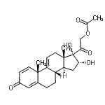 CAS#: 77017-20-0, (16alpha)-16,17-Dihydroxy-3,20-dioxopregna-1,4,9(11)-trien-21-yl acetate