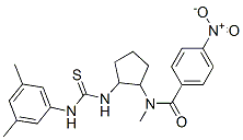CAS#: 77051-90-2, N-[2-[(3,5-Dimethylphenyl)Carbamothioylamino]Cyclopentyl]-N-Methyl-4-Nitrobenzamide