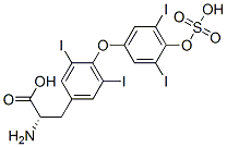 CAS 登录号：77074-49-8， (2S)-2-氨基-3-[4-(3,5-二碘-4-磺基氧基苯氧基)-3,5-二碘苯基]丙酸