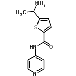 CAS 登录号：771471-80-8， 5-(1-氨基乙基)-N-(4-吡啶基)-2-噻吩甲酰胺